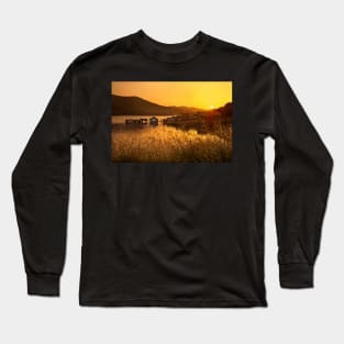 Sunset of the sunken village - Crete Long Sleeve T-Shirt